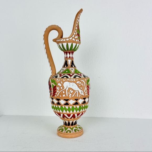 Vintage signed Apollon Keramik Rodas clay vase - Picture 2 of 5